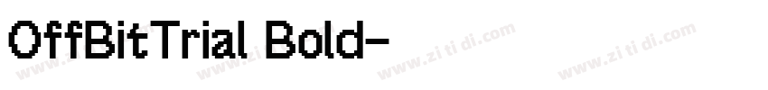 OffBitTrial Bold字体转换